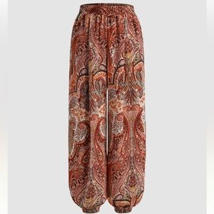 bohemian paisley harem pants